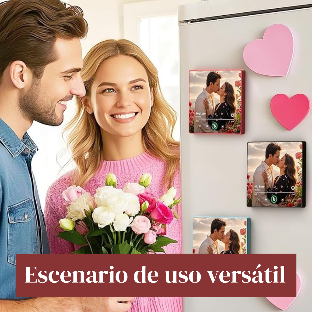 Imán con Foto y Canción Personalizadas