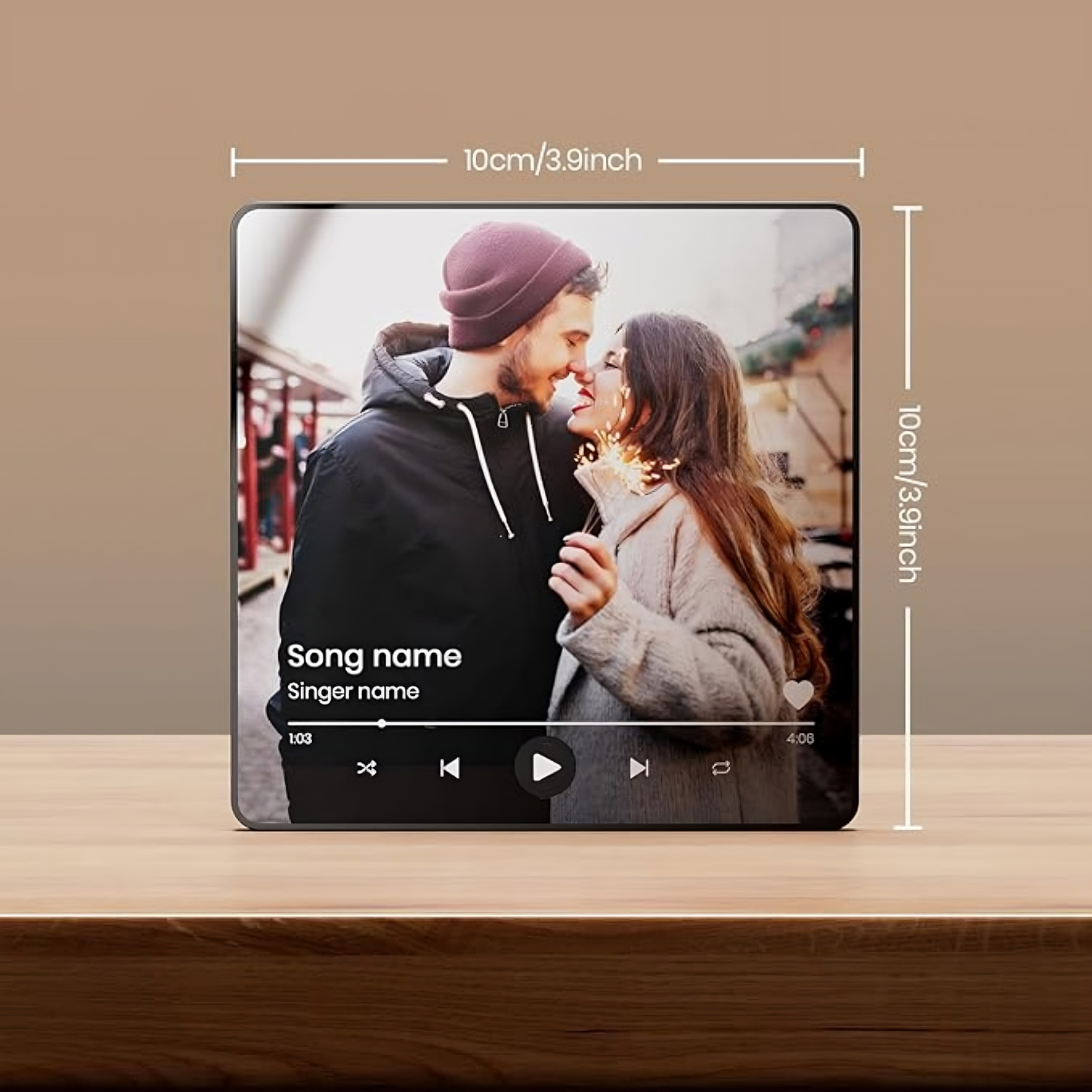 Imán con Foto y Canción Personalizadas